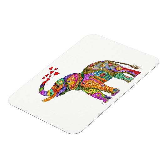 Elephant Magnet 3"x4" (Linke Seite)
