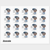 Elephant Man Walking Dogs Fantasy Art Stickers (Blatt)