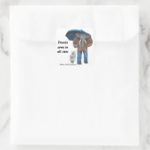 Elephant Man Walking Dogs Fantasy Art Stickers (Tasche)