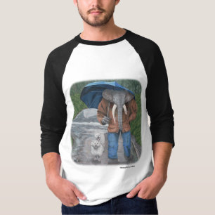 Elephant Man Walking Dogs Fantasy Art T - Shirt
