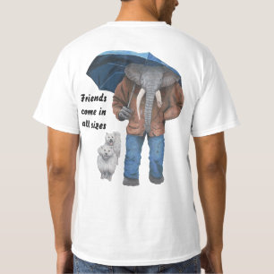 Elephant Man Walking Hogs Fantasy Art Shirt