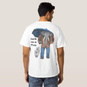 Elephant Man Walking Hogs Fantasy Art Shirt (Schwarz voll)