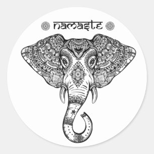 Elephant Mandala Aufkleber