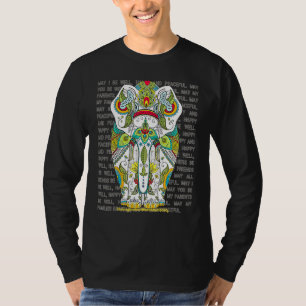Elephant Mandala Loving Kindness Metta Wish Blessi T-Shirt
