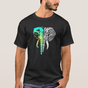 Elephant Mandala Wilderness Safari Afrika Indien W T-Shirt