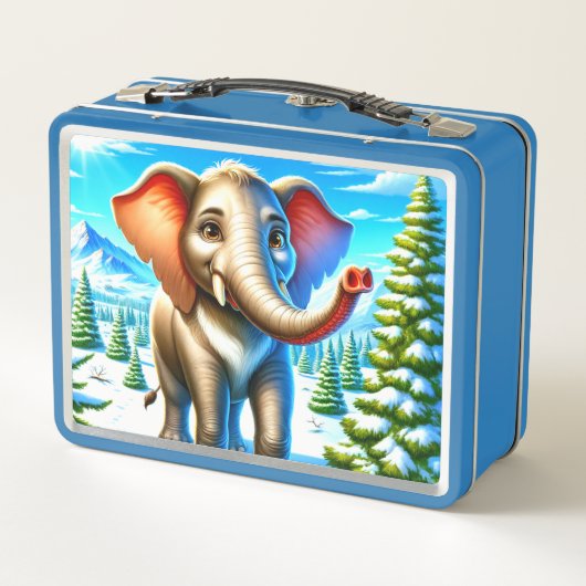 Elephant Metall Brotdose (Rückseite)