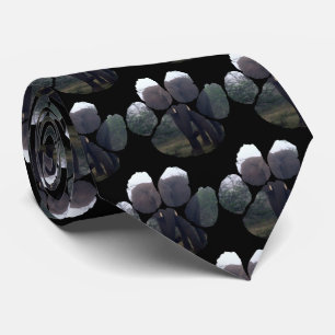 Elephant Mist Footprint Neck Tie Krawatte