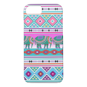 Elephant mit Aztec Pattern iPhone 7 Fall Case-Mate iPhone Hülle