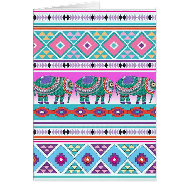 Elephant mit Azteken-Muster (Vorne)