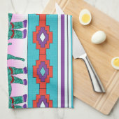 Elephant mit Azteken-Muster Handtuch (Viertel Falte)