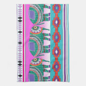 Elephant mit Azteken-Muster Handtuch (Vertikal)