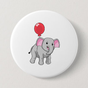 Elephant mit Balloon Button
