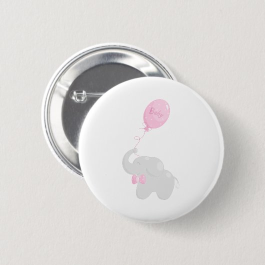 Elephant mit Balloon Button (Vorne & Hinten)