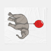 Elephant mit Balloon Fleecedecke (Vorderseite (Horizontal))