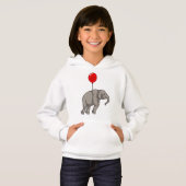 Elephant mit Balloon Hoodie (Vorne ganz)