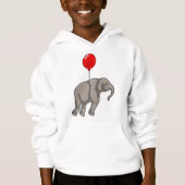 Elephant mit Balloon Hoodie (Vorderseite)