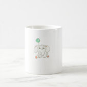 Elephant mit Balloon Kaffeetasse (Mittel)