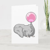 Elephant mit Balloon Karte (Vorderseite)