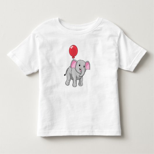 Elephant mit Balloon Kleinkind T-shirt (Vorderseite)