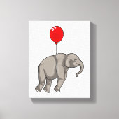 Elephant mit Balloon Leinwanddruck (Vorderseite)
