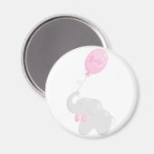 Elephant mit Balloon Magnet (Vorderseite/Rückseite)