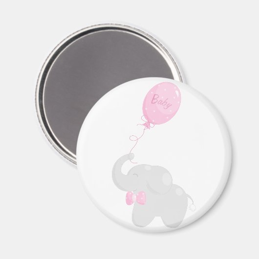 Elephant mit Balloon Magnet (Vorderseite/Rückseite)