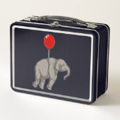 Elephant mit Balloon Metall Brotdose (Vorderseite)