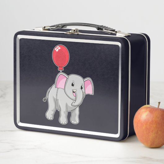 Elephant mit Balloon Metall Brotdose (Beispiel)