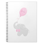 Elephant mit Balloon Notizblock (Vorderseite)