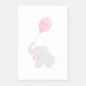 Elephant mit Balloon Post-it Klebezettel (Vorderseite)