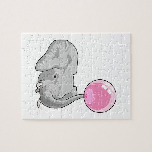 Elephant mit Balloon Puzzle (Horizontal)
