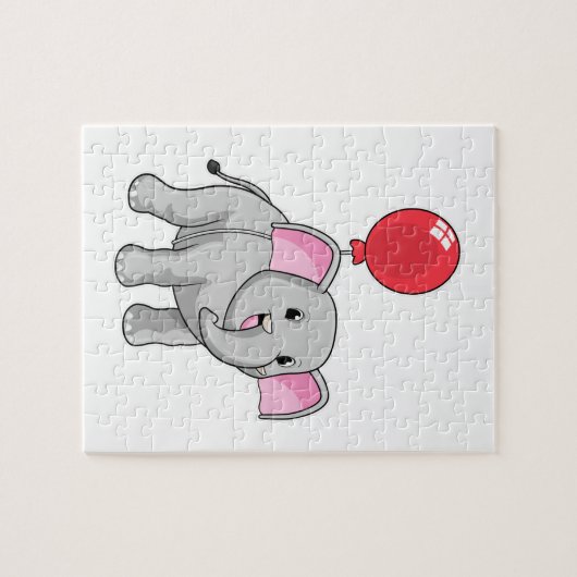 Elephant mit Balloon Puzzle (Horizontal)