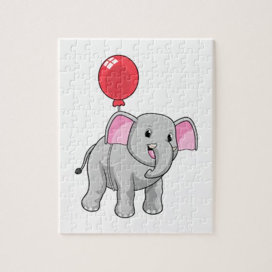 Elephant mit Balloon Puzzle (Vertikal)