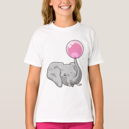 Elephant mit Balloon T-Shirt (Vorderseite)