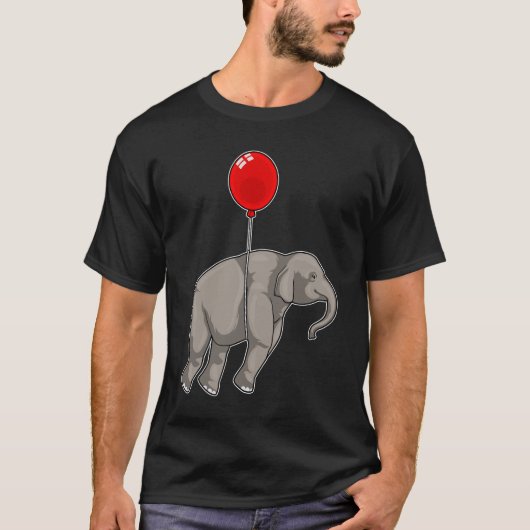 Elephant mit Balloon T-Shirt (Vorderseite)