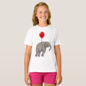 Elephant mit Balloon T-Shirt (Vorne ganz)