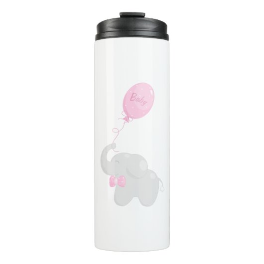 Elephant mit Balloon Thermosbecher (Vorderseite)
