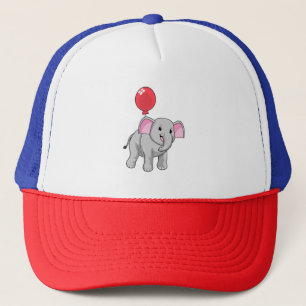Elephant mit Balloon Truckerkappe