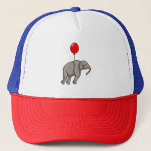 Elephant mit Balloon Truckerkappe