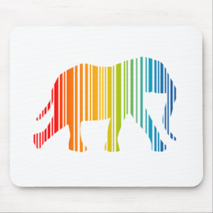 Elephant mit Bar Mousepad