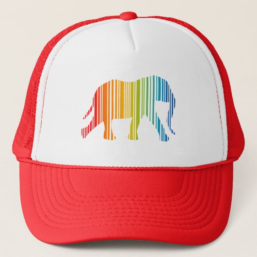 Elephant mit Bar Truckerkappe (Vorderseite)