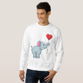 Elephant mit Heart Balloon Sweatshirt (Vorne ganz)