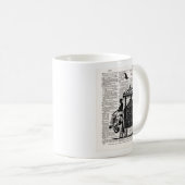 Elephant mit Howdah Dictionary Art Kaffeetasse (VorderseiteRechts)