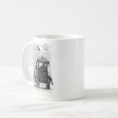 Elephant mit Howdah Dictionary Art Kaffeetasse (Vorderseite Links)