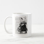 Elephant mit Howdah Dictionary Art Kaffeetasse (Links)