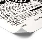 Elephant mit Howdah Dictionary Art Poster (Ecke)