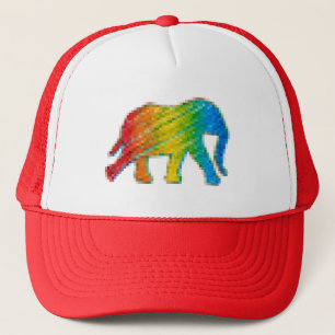 Elephant mit Pixeln Truckerkappe