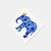 Elephant mit Polka Dots Napkins Serviette (Ecke)