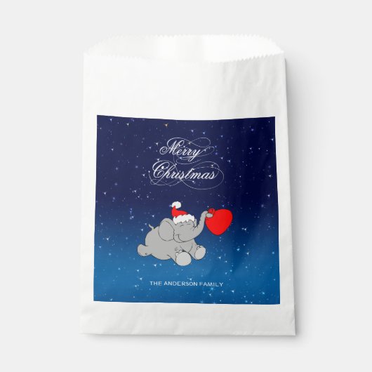 Elephant mit Red Hat Geschenktütchen (Vorderseite)