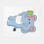 Elephant Mobile Fleecedecke (Vorderseite (Horizontal))